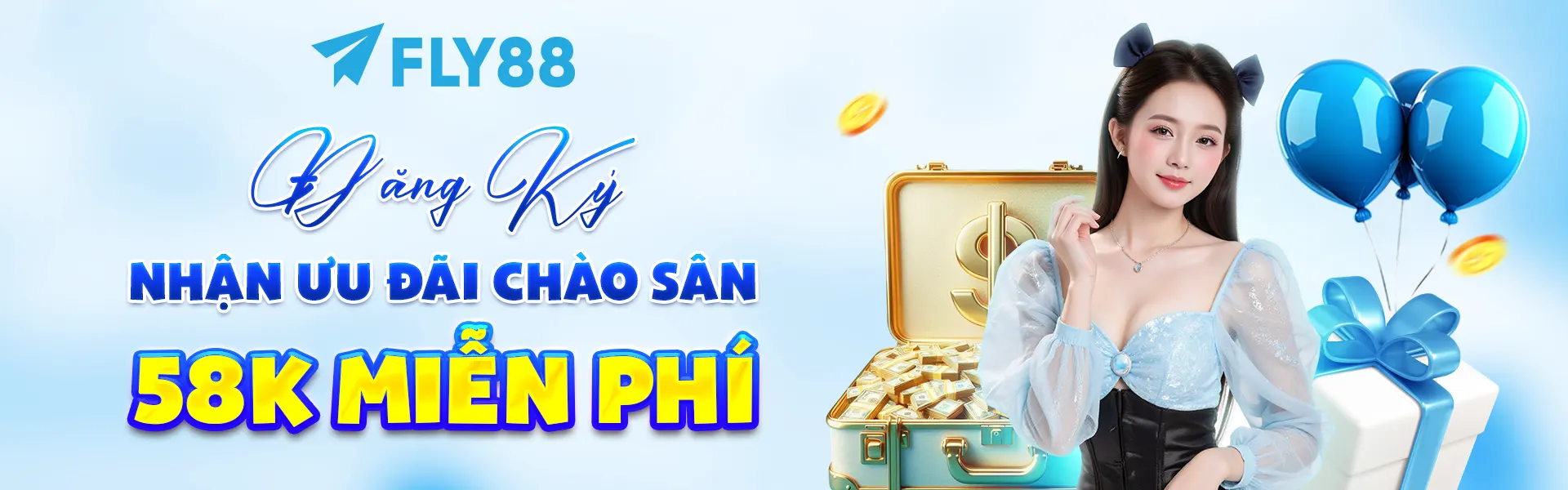 Banner Fly88 về slot và các chuyên mục game online